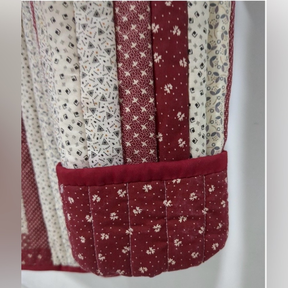 Handcrafted By Frances Quilted Patchwork Utility … - image 5